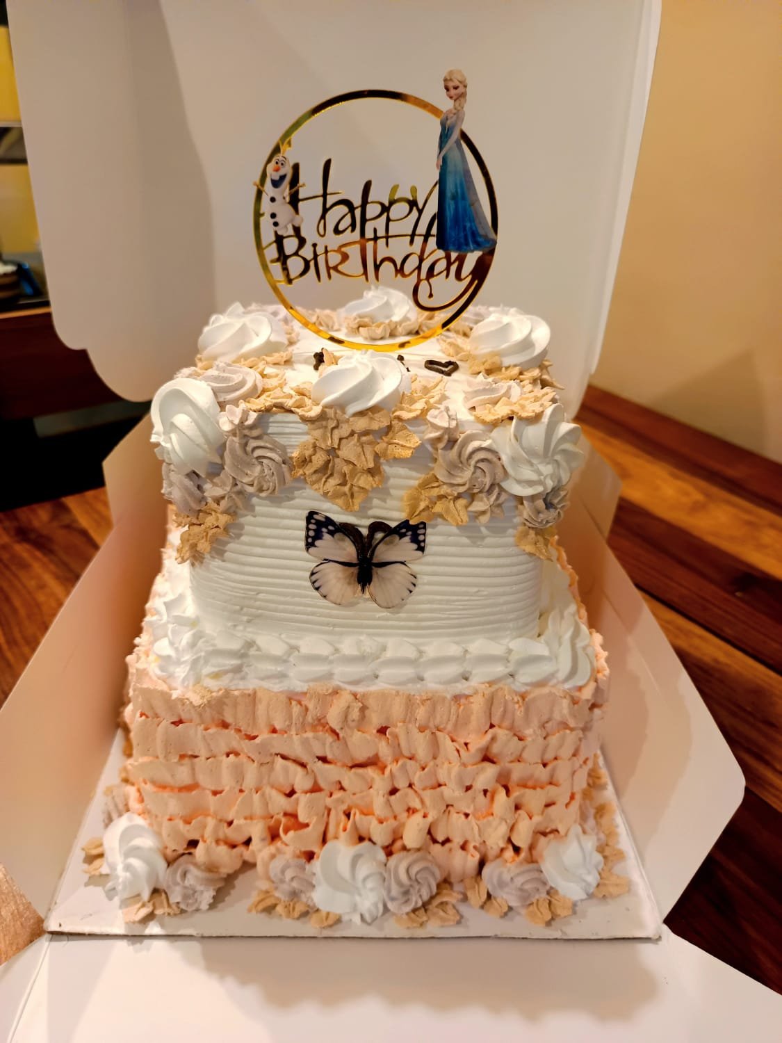 Fresh celebration cake